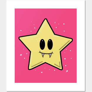 Vampire Star Cute and Yellow Posters and Art